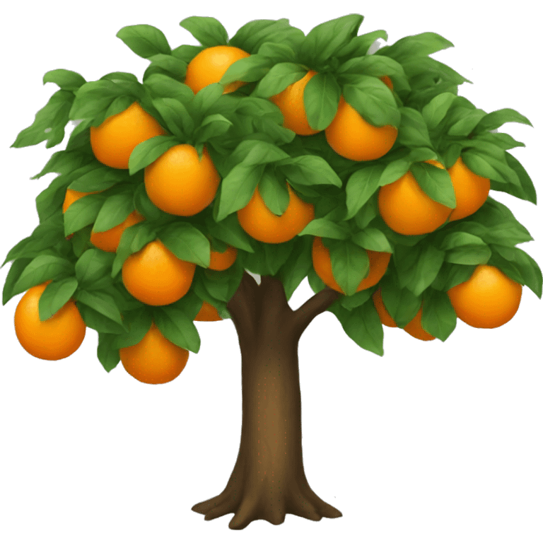 Orange tree emoji