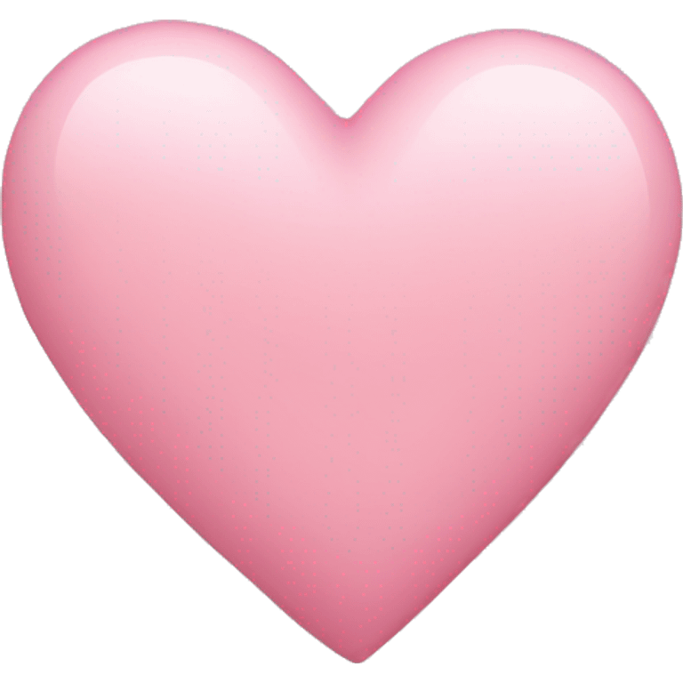 Soft pink heart emoji