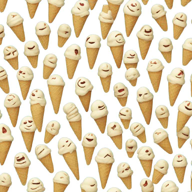 Ice cream laughing  emoji