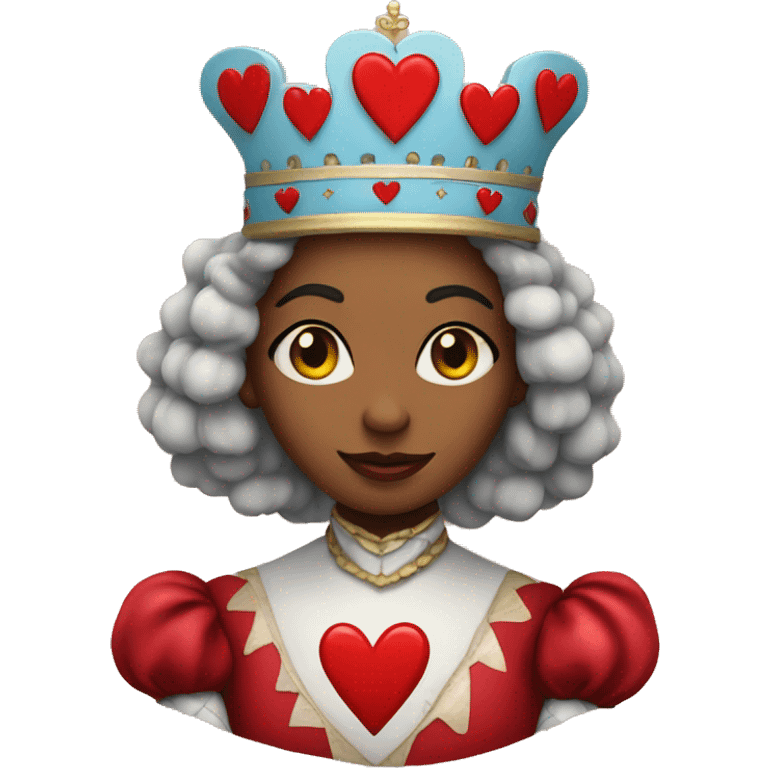 coloured queen of hearts emoji emoji