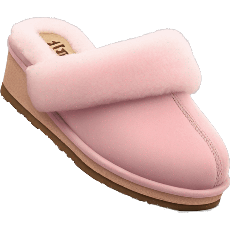 Pink slippers Ugg with platform  emoji