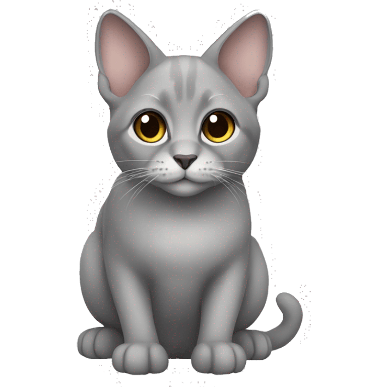 Gray lop-eared cat emoji