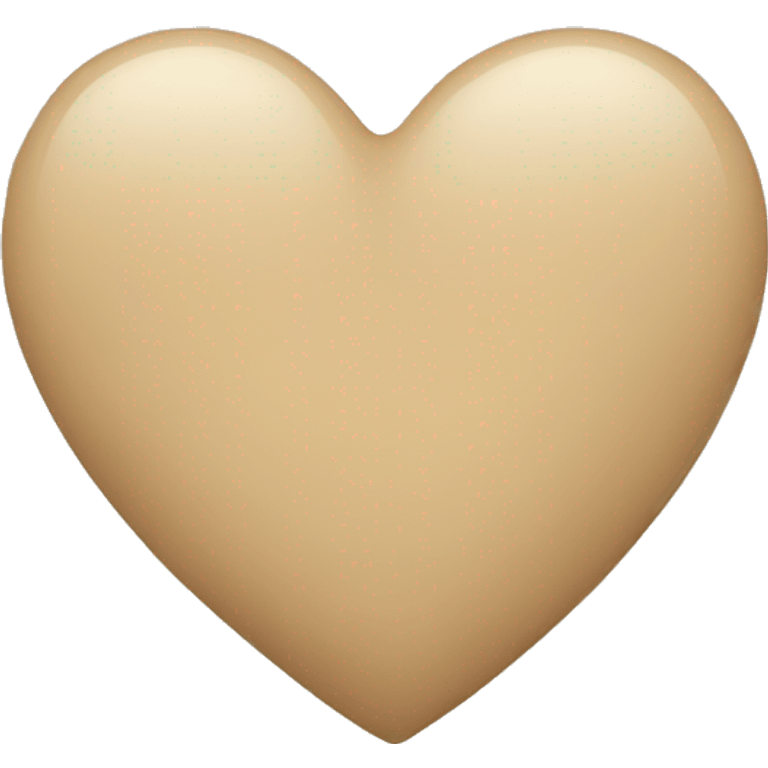 Beige heart emoji