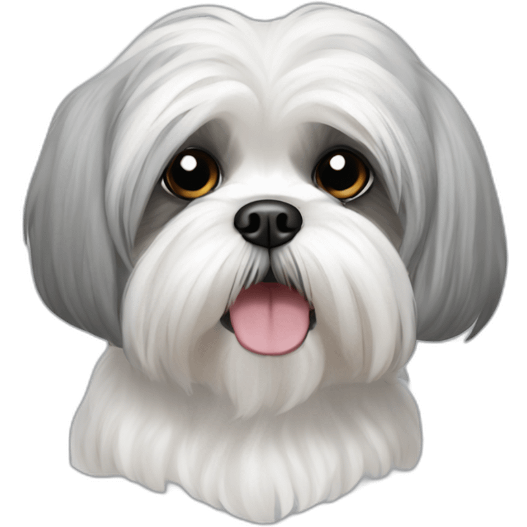 Maltese Shih Tzu Grey emoji