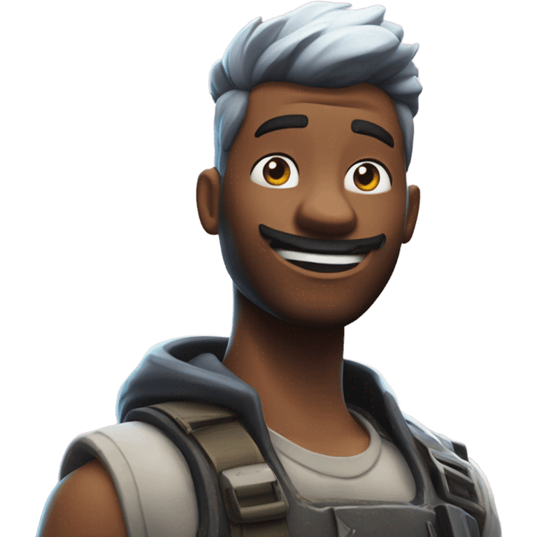 un chico decienso “pinta un fortnite” emoji