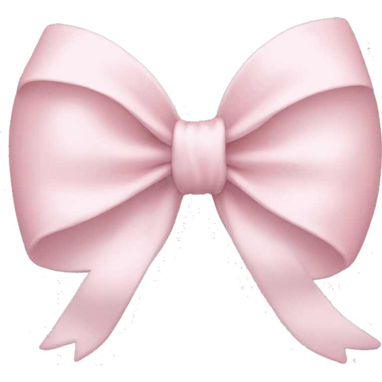 Pale pink bow emoji