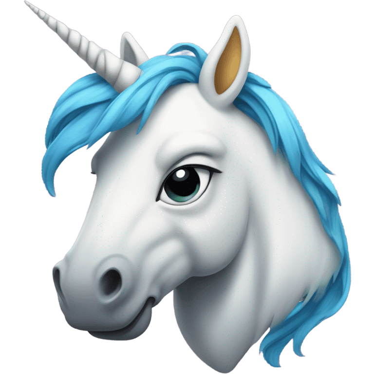 Sad unicorn  emoji