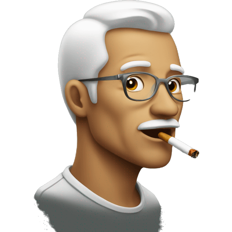 Man smoking emoji