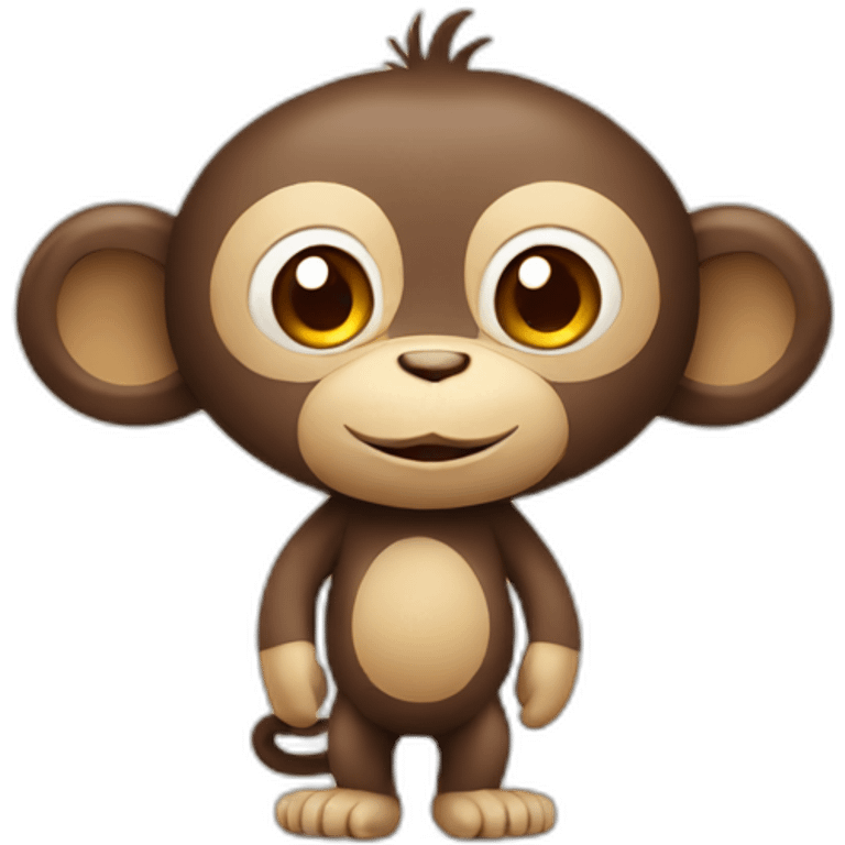 monkey with bloon emoji