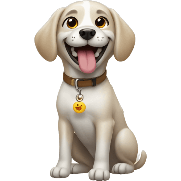 Dog happy emoji