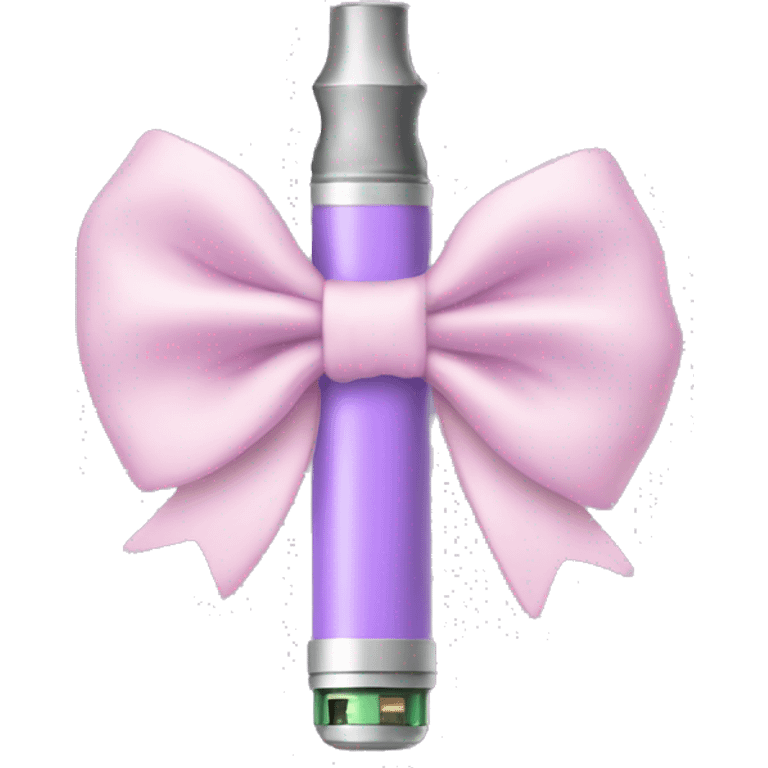 Pastel purple vape with a light pink bow emoji