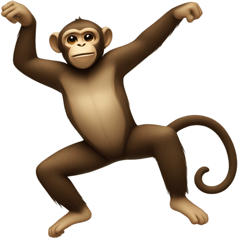 Monkey dabbing emoji