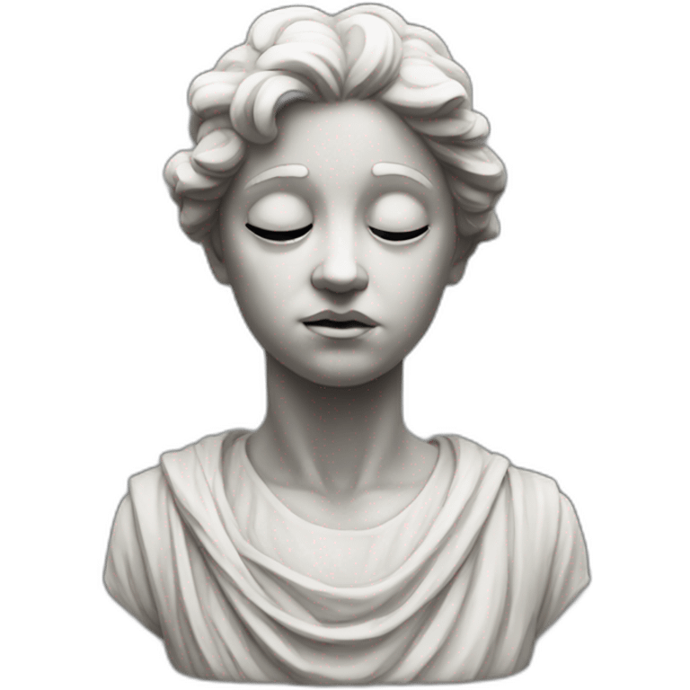 Statue triste emoji