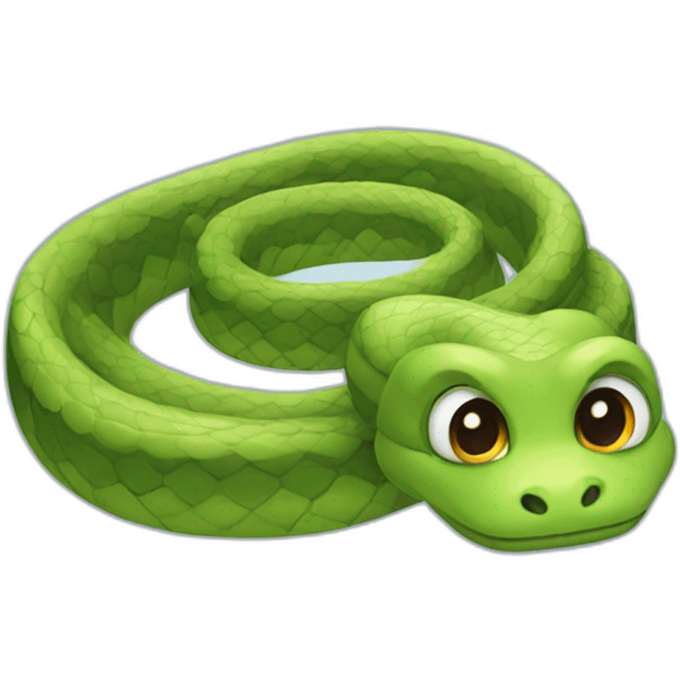 Cute snake emoji