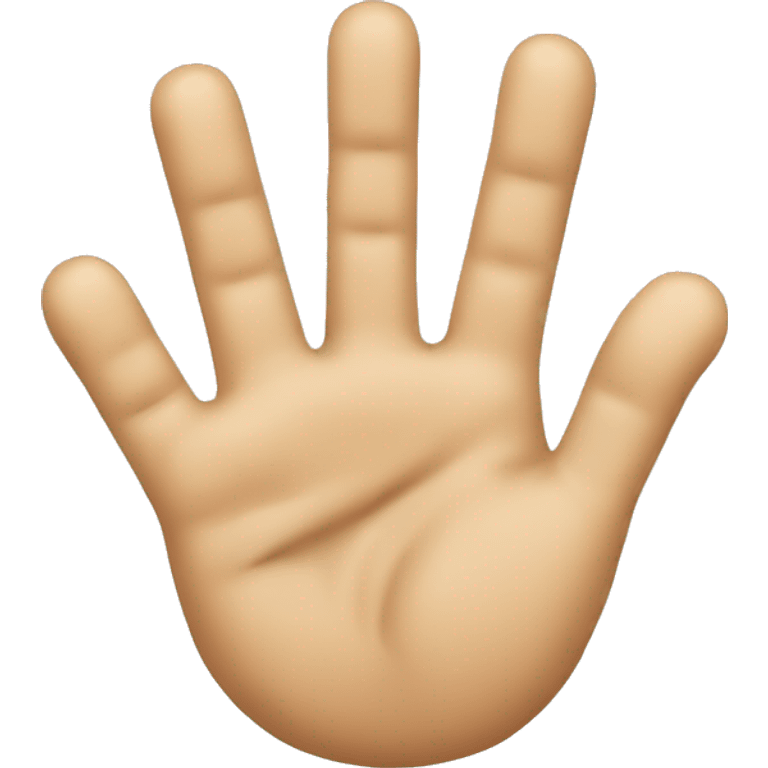 A palm finger rubbing emoji