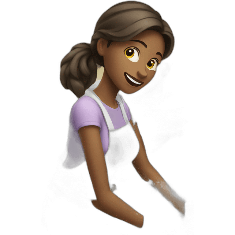 a women doing the dishes emoji