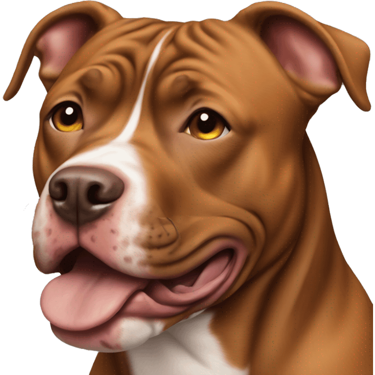 Brown pitbull emoji