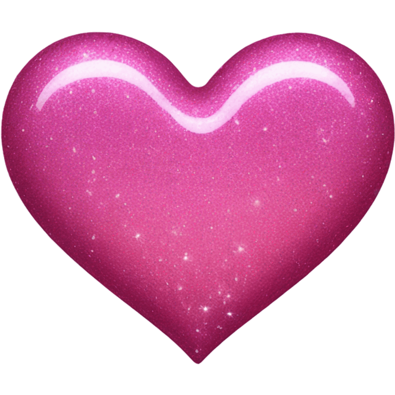 Pink glitter heart emoji