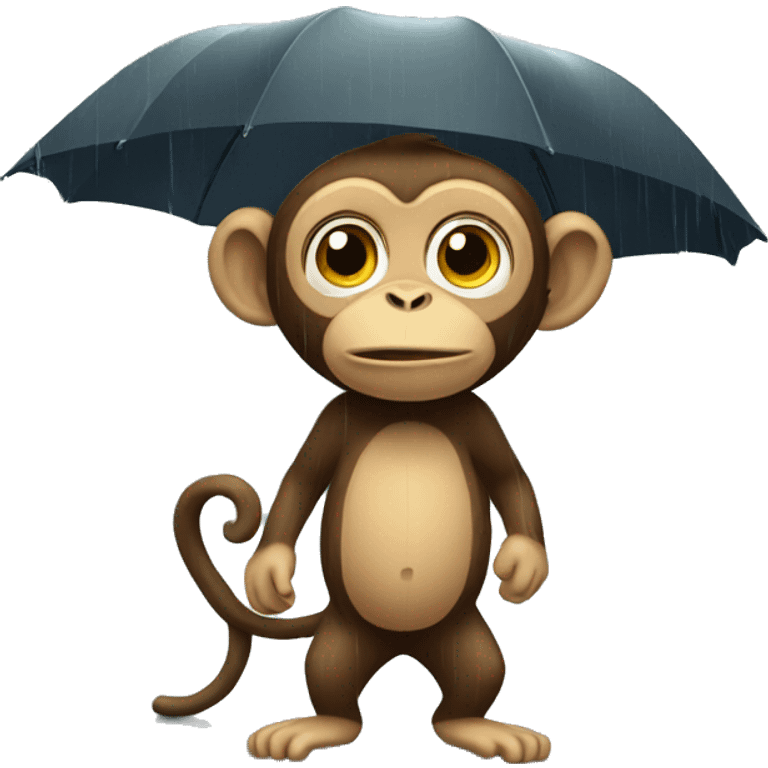 monkey in the rain emoji