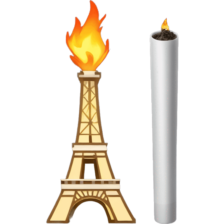 olympics  torch eiffel tower and me emoji