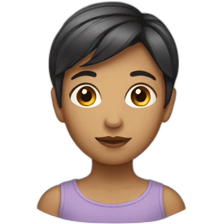 Girl with short hair  emoji