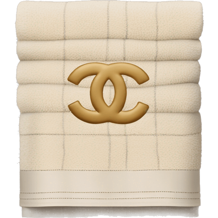 Beige Chanel towel emoji