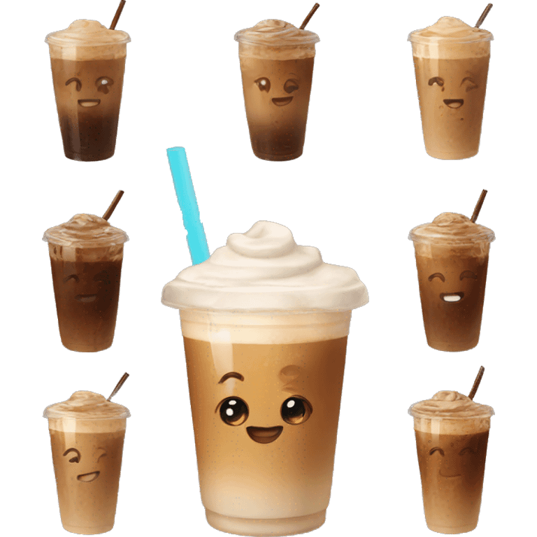 Iced coffee cute  emoji