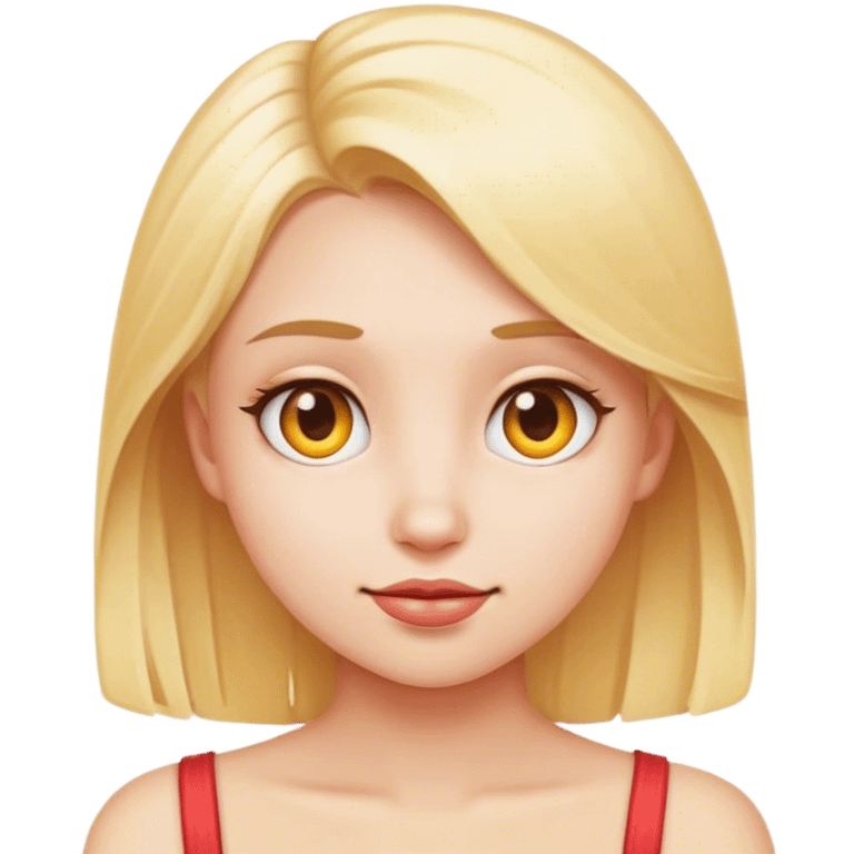 Emoji blonde girl emoji