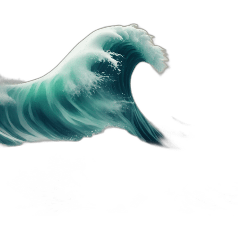 3d wave emoji