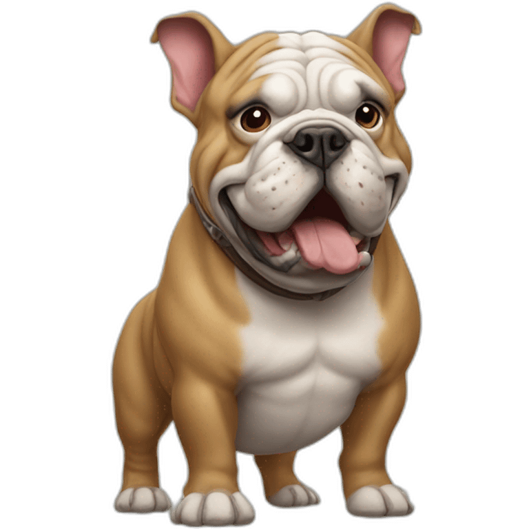 bulldog rhinoceros emoji