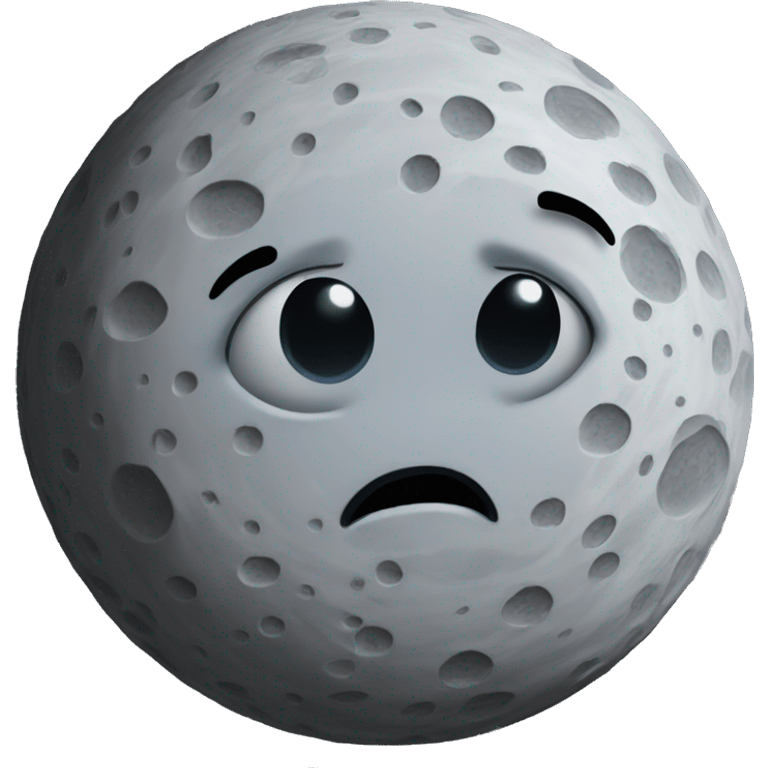 Grey planet with craters emoji