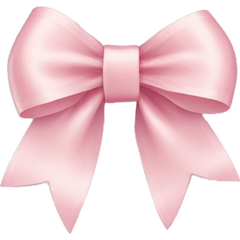 light pink ribbon bow emoji