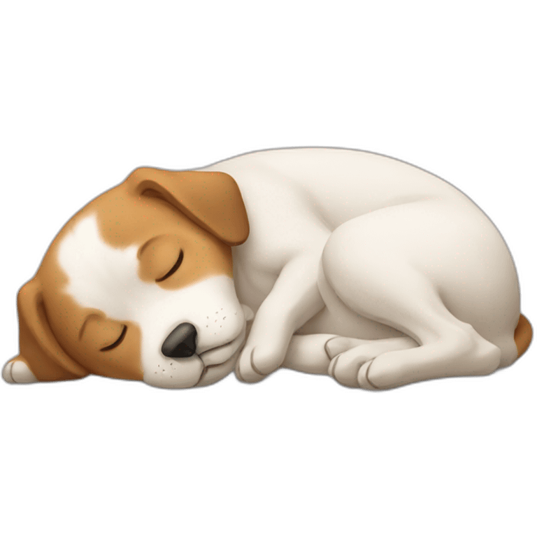 a sleeping dog emoji