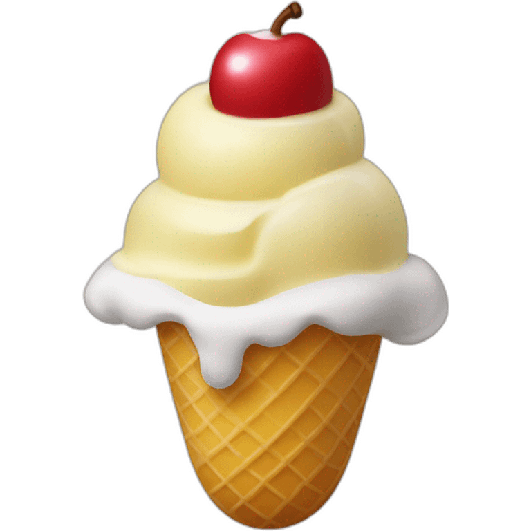 Banana split ice cream emoji