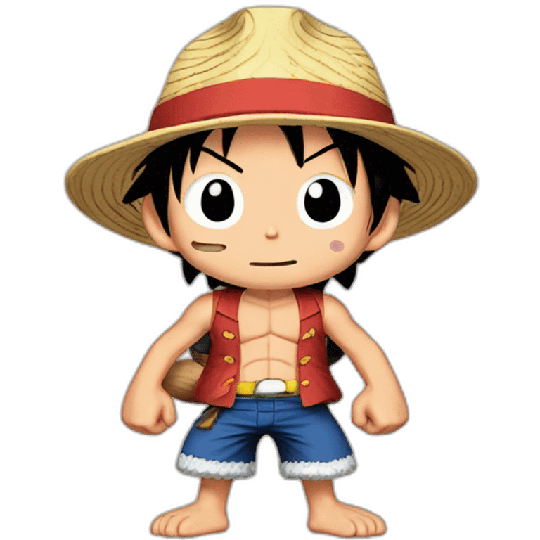 Monkey D. Luffy muscler abdo emoji