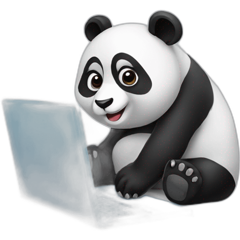 panda with laptop emoji