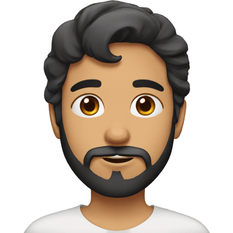 Arabic boy with Mustache and beard emoji