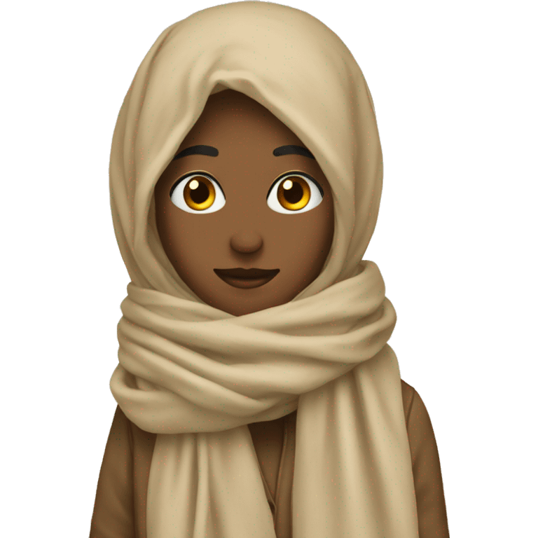 Beige scarf emoji