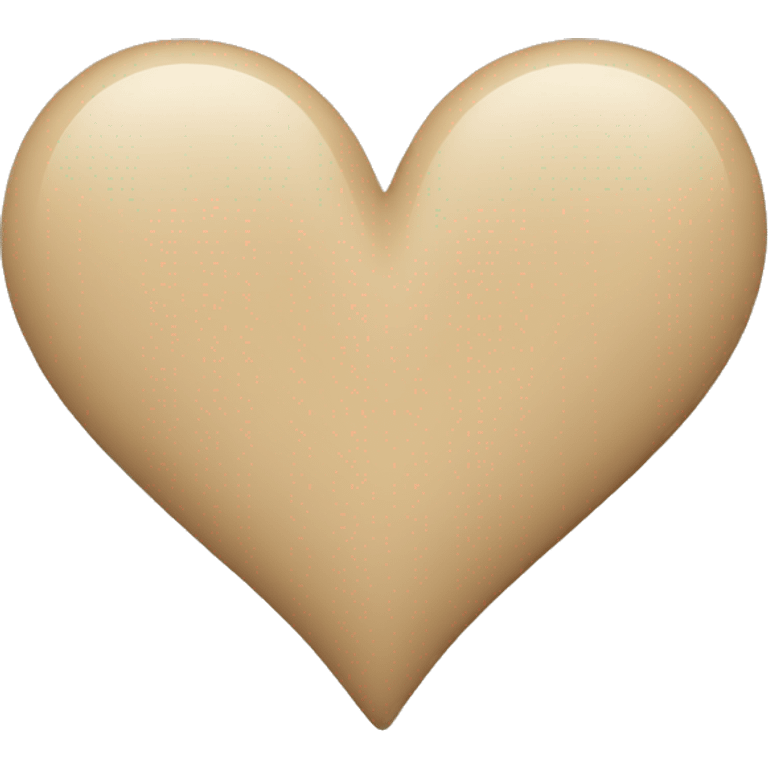 Beige heart emoji