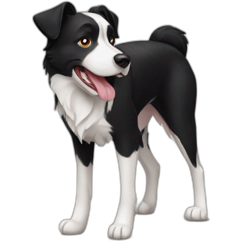 short-hair-black-and-white-border-collie-american-bulldog emoji