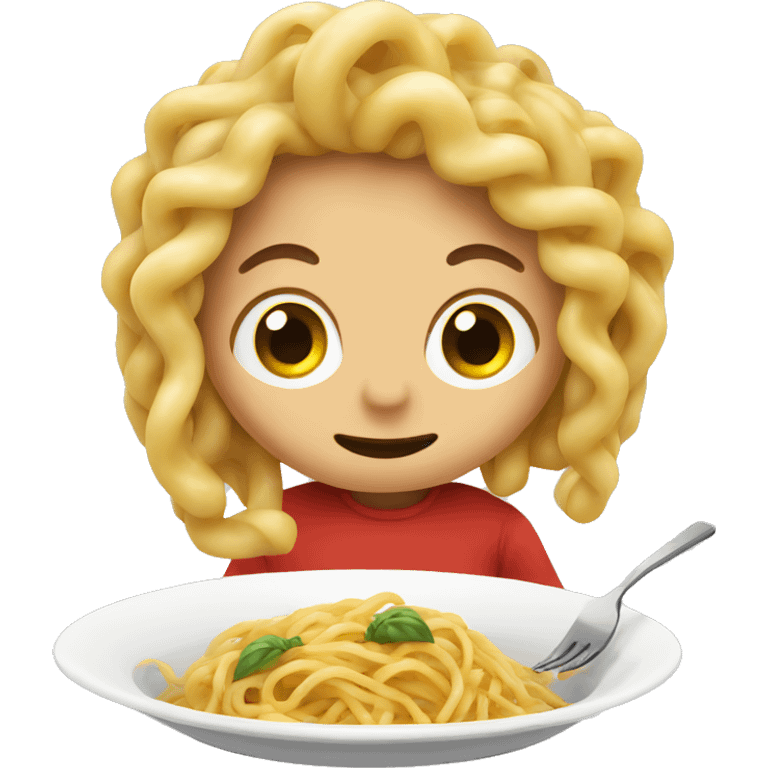 Eating spaghetti  emoji