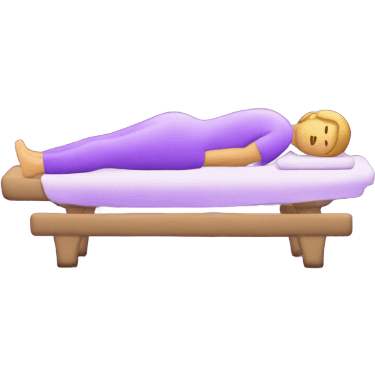 massage purple light emoji