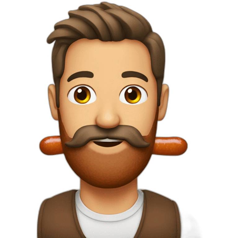 sausage beard emoji