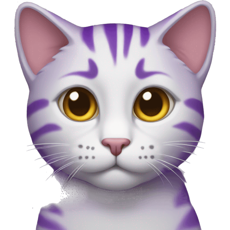 Un gato morado  emoji