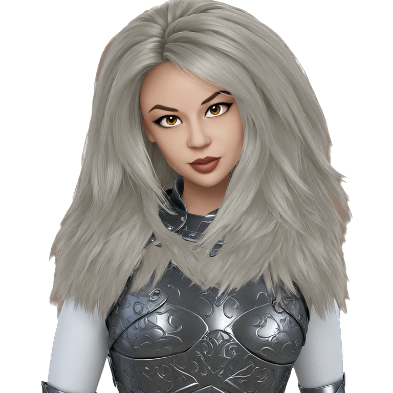 fierce beauty in armor emoji