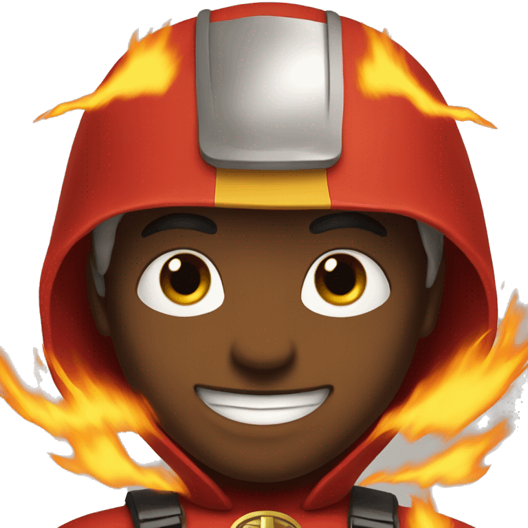 fire superhero emoji