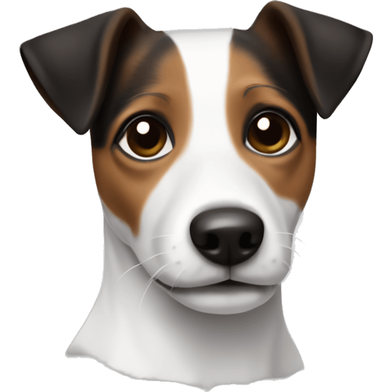 jack russell, more black brown and white emoji