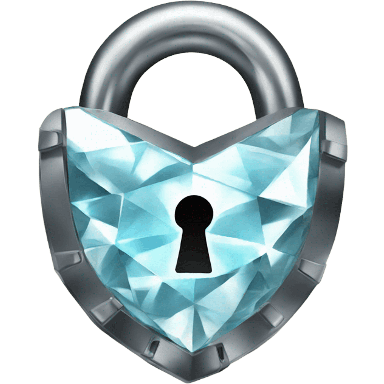 lock made of diamond emoji