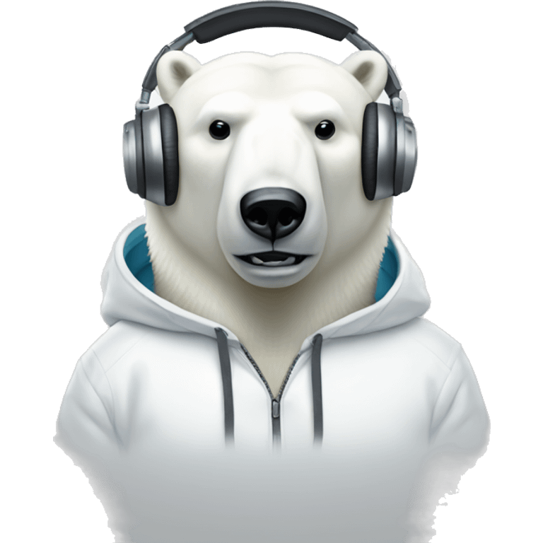 polar bear dj emoji