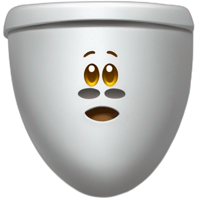 male head and neck sticking out of a toliet emoji